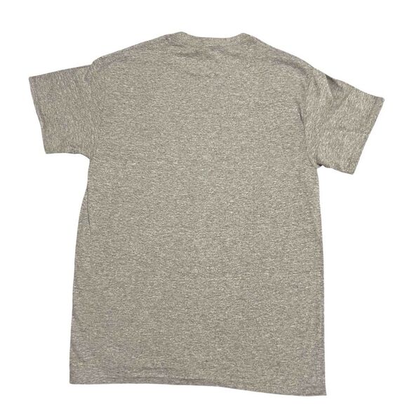 Gildan Heavy Cotton Wishin' I‎ Was Fishin' T-Shirt Sport Gray Size Medium - Picture 4 of 4